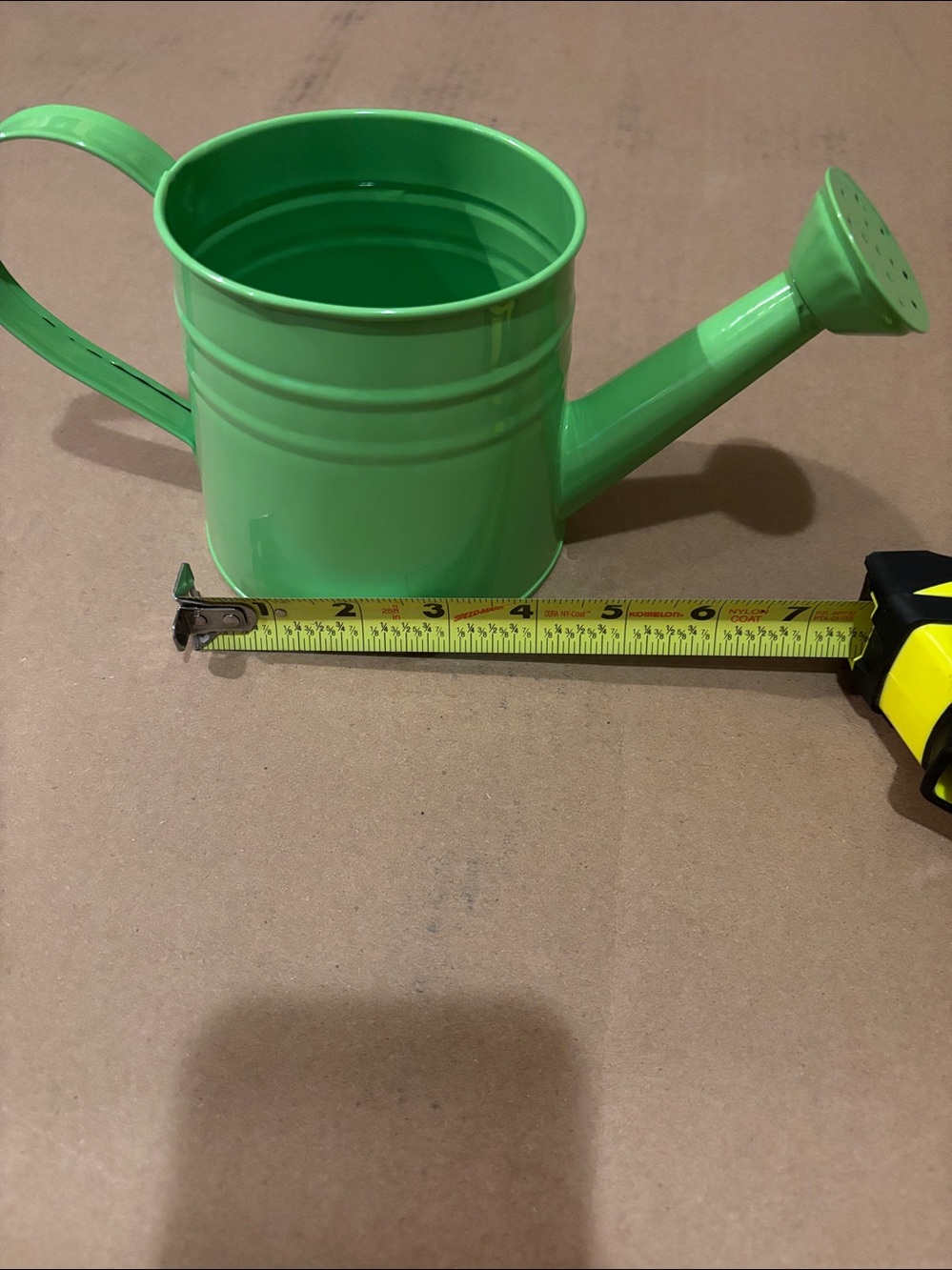 Bright Green Metal Watering Can